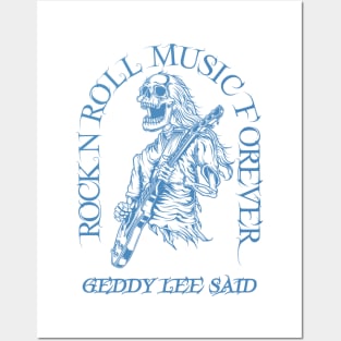 Geddy Lee Said // Skeleton Guitar Player Posters and Art